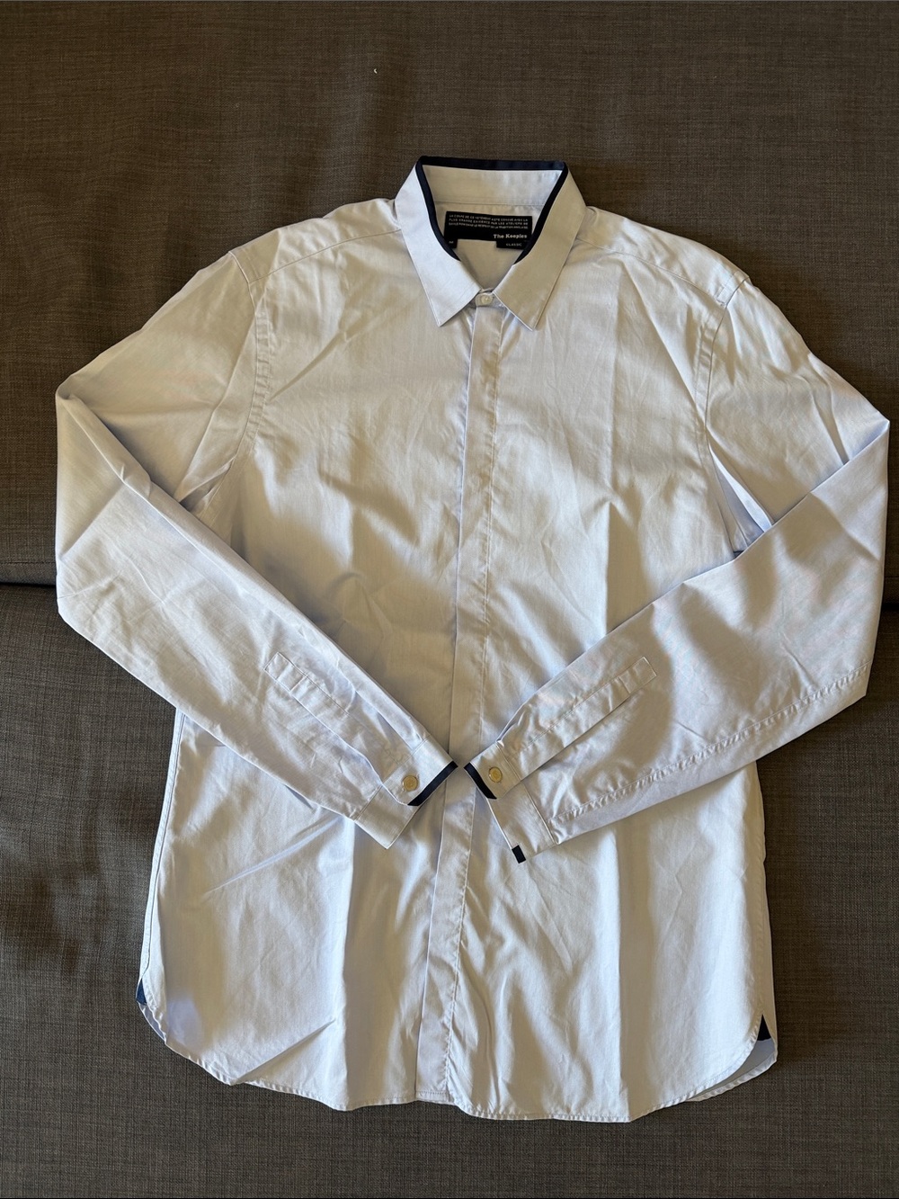The Kooples Men's Light Blue Dress Shirt
